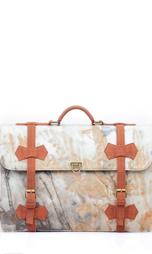 Tie-Dye Postman Bag in Brown