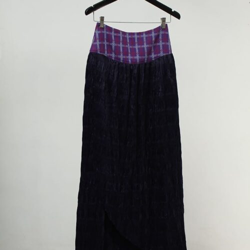 Textured Maxi Skirt in Black