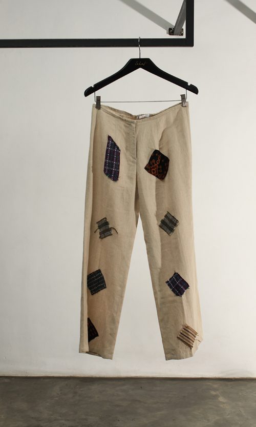 Khaki Patchwork Pants