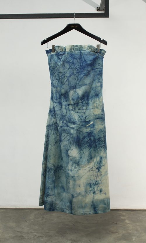 Tie Dye Tube Dress in Blue
