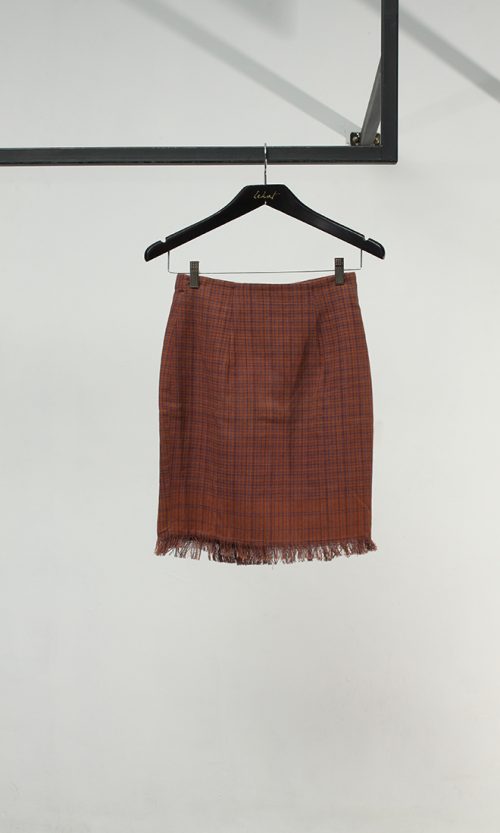 Baduy Mini Pencil Skirt in Brick
