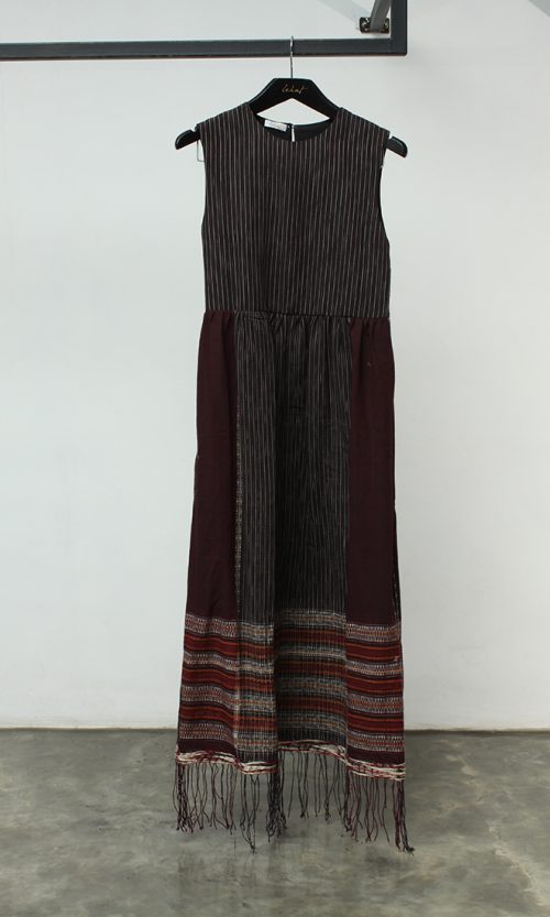 Sleeveless Timor Woven Midi Dress