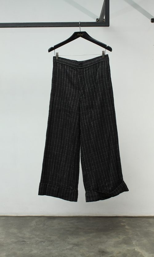 Baduy Woven Striped Wide Leg Pants