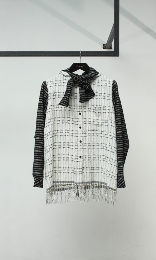 Long Sleeve Hoodie Button Up Shirt