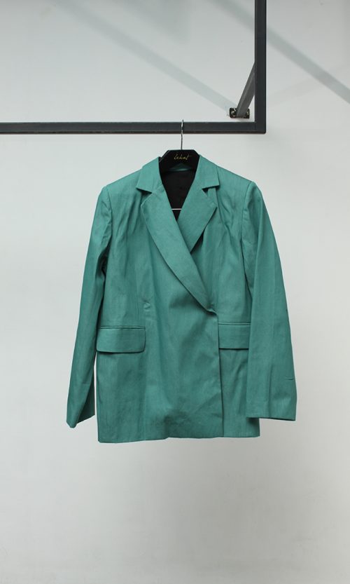 Oversize Tailored Denim Blazer