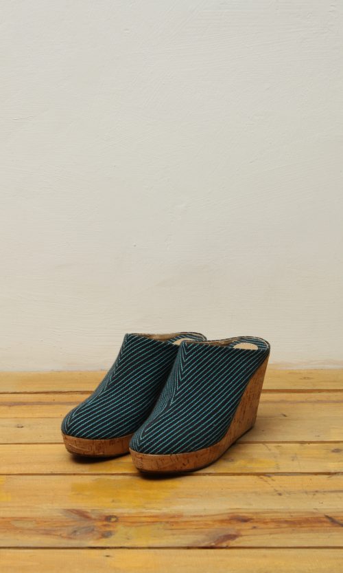 Slide Mules in Blue
