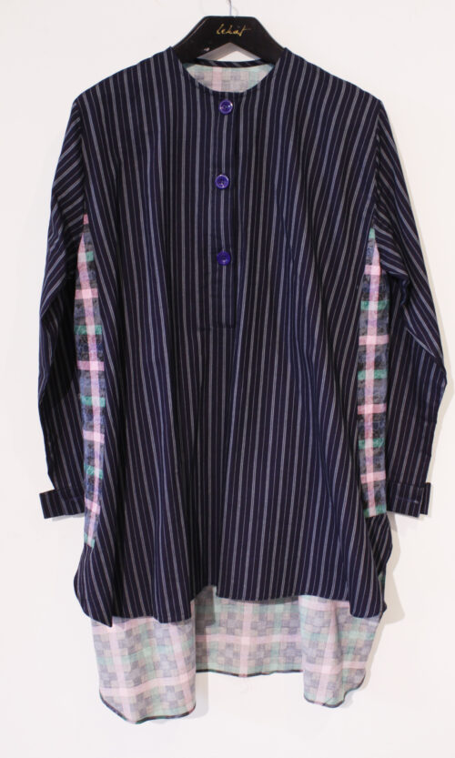 Two-tone Stripe Blouse