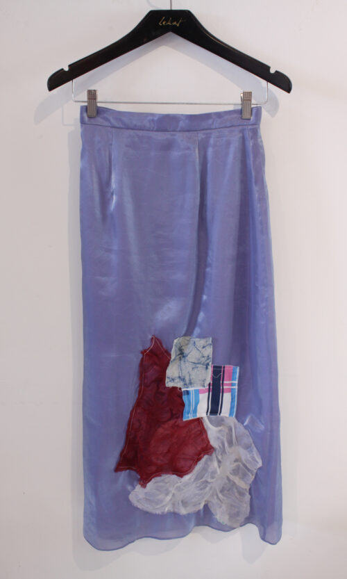 Blue Silky Skirt