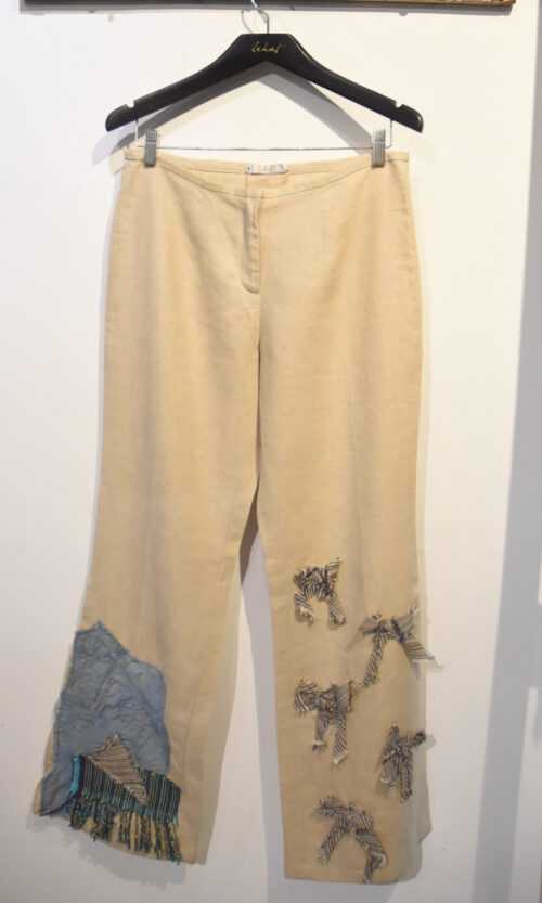 Linen Pants with Embelishment