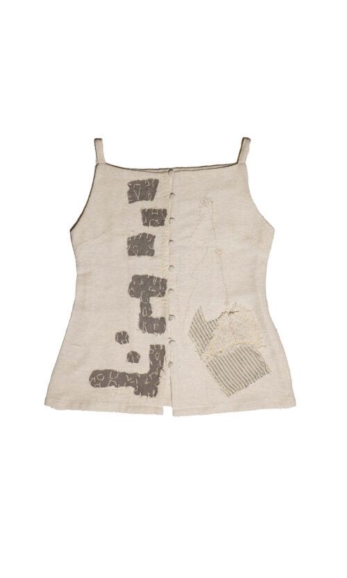 Putih Puyeh Sleeveless Woven Top