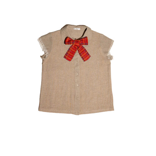 LEKAT Baduy Bow Tie Woven Top