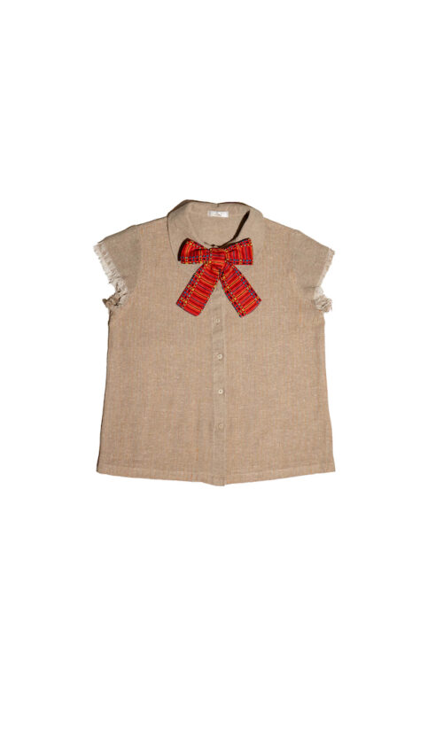 Baduy Bow Tie Woven Top