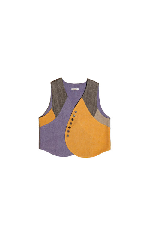 Four Tone Woven Vest
