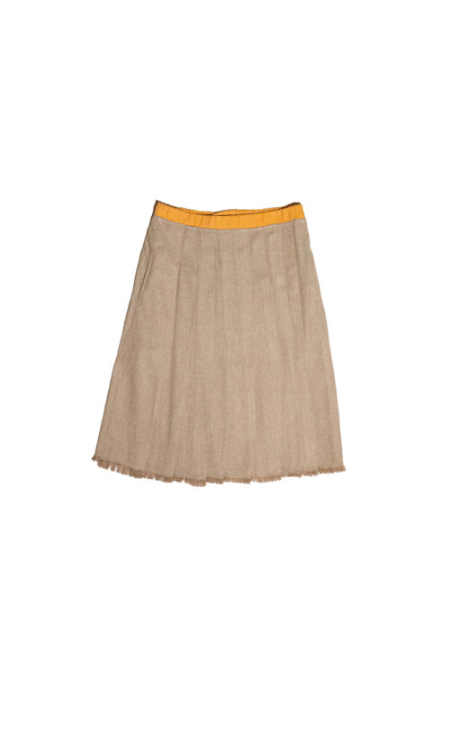 Sekir Woven Pleated Skirt