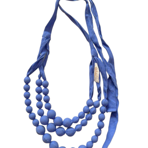 LEKAT Layered Beaded Necklace in Blue