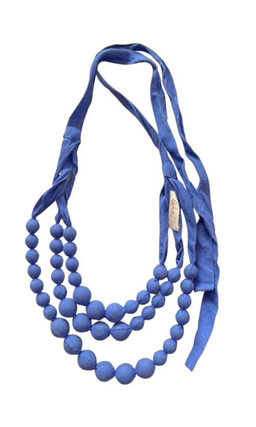 LEKAT Layered Beaded Necklace in Blue