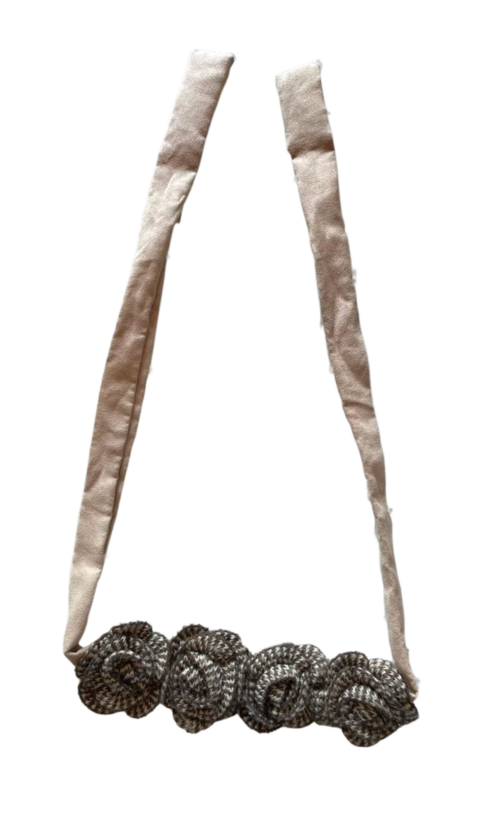 LEKAT Brown Rose Necklace & Headband