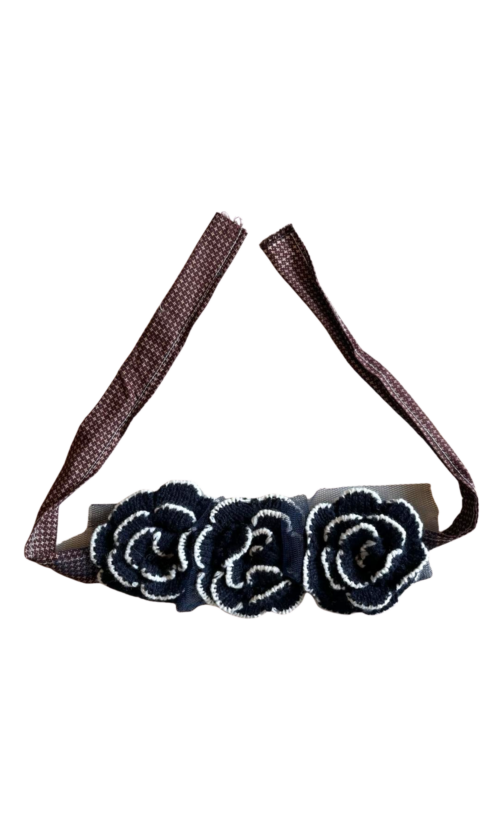 LEKAT Black Rose Necklace & Headband