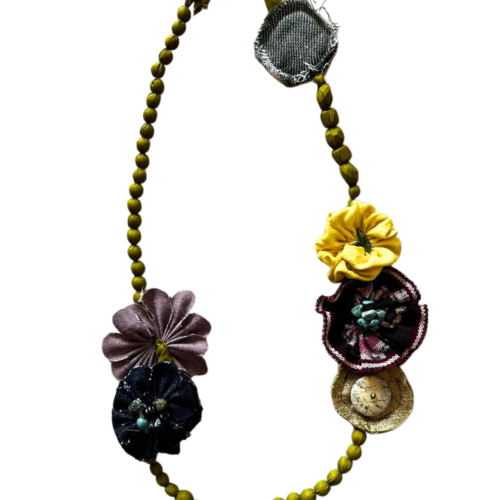 LEKAT Vintage Floral Beaded Necklace