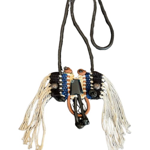LEKAT Fringe Woven Necklace