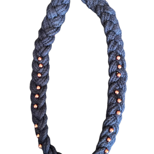 LEKAT Braided Cord Beaded Necklace
