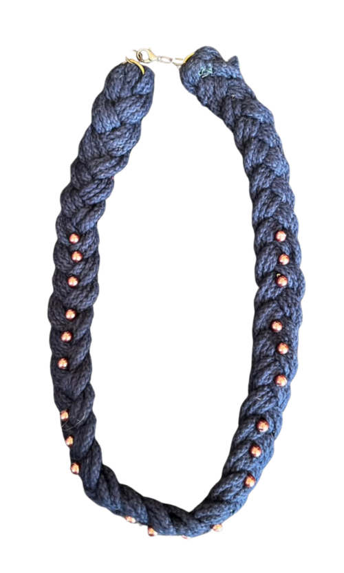 LEKAT Braided Cord Beaded Necklace