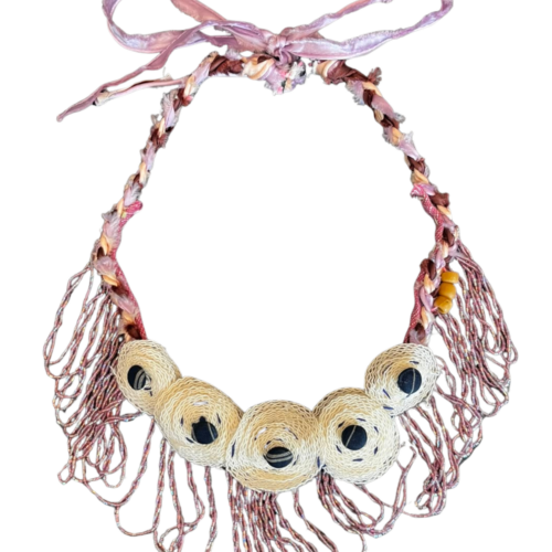 LEKAT Spiral Fiber Collar Necklace