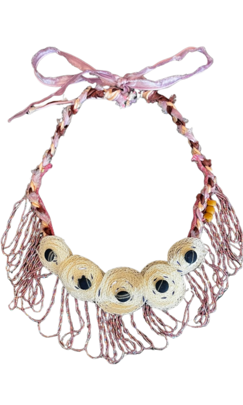 LEKAT Spiral Fiber Collar Necklace
