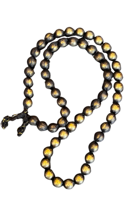 LEKAT Handcrafted Gold Beaded Necklace