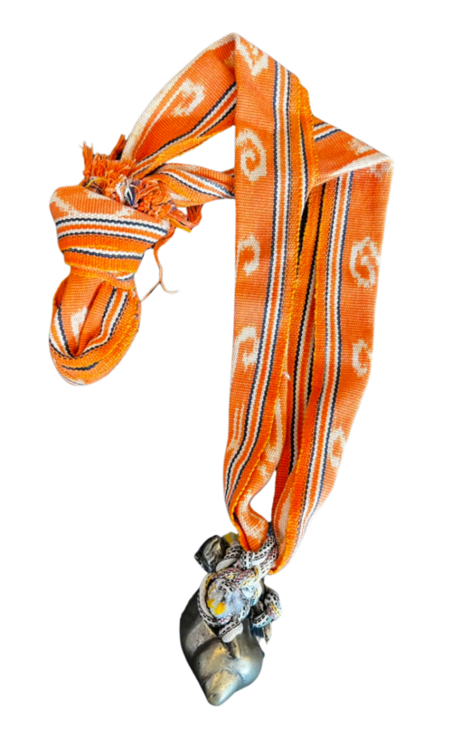 LEKAT Handwoven Fabric Snail Shell Necklace