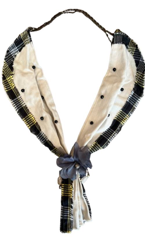 LEKAT Lace Floral Necklace in Polkadot