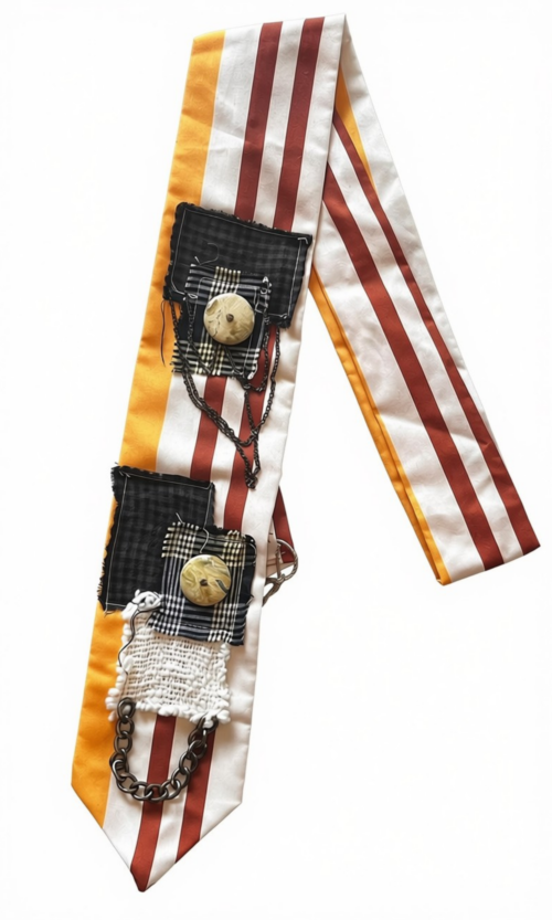 LEKAT Stripes Patchwork Necktie