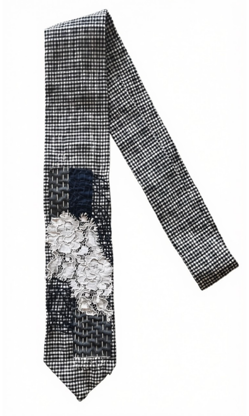 LEKAT Plaid Patchwork Necktie