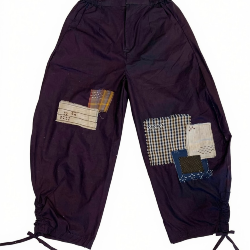 LEKAT Patchwork Balloon Denim Pants