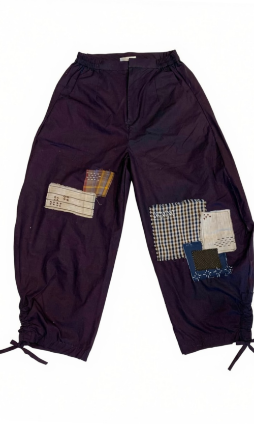 LEKAT Patchwork Balloon Denim Pants