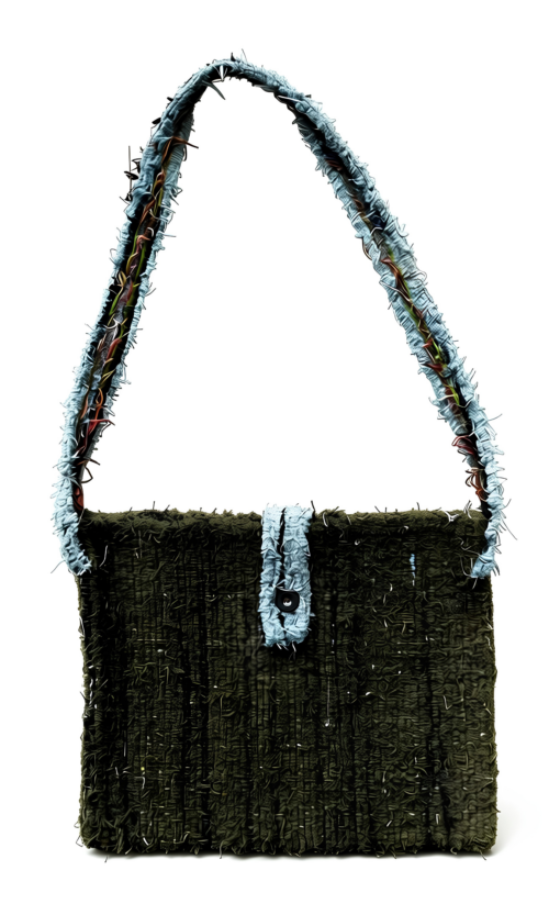 LEKAT Forest Green Woven Bag