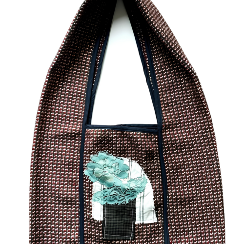 LEKAT Tweed Brown Tote Bag