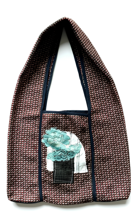 LEKAT Tweed Brown Tote Bag