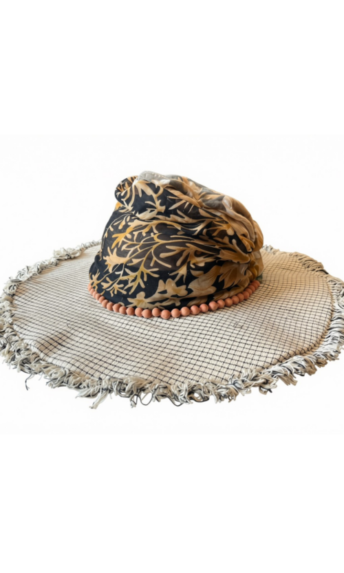 LEKAT Mix Fabric Wide-Brim Hat