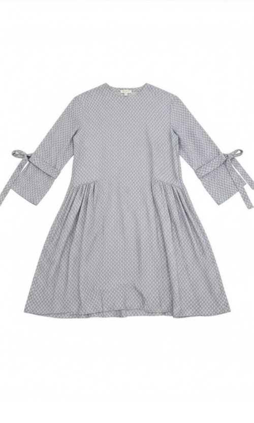 LEKAT DUA Round Neck Tie Sleeve Dress
