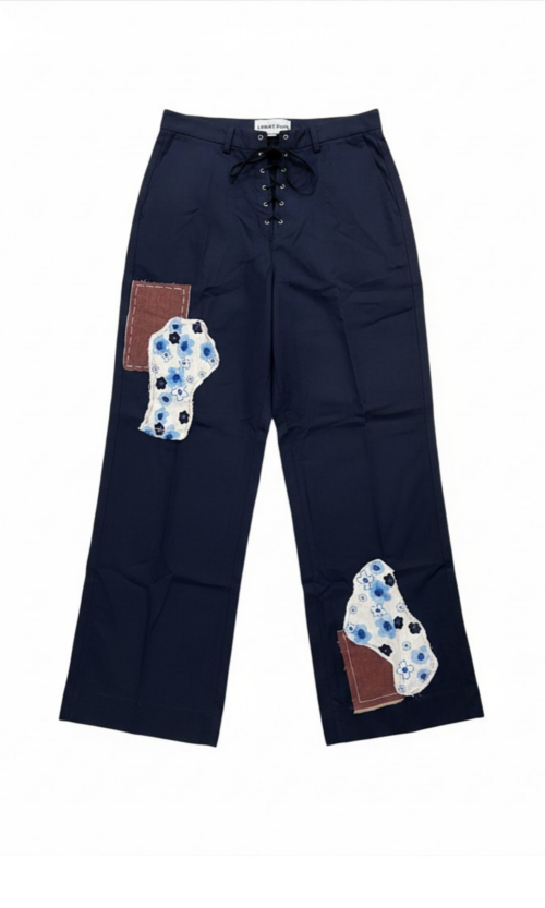 LEKAT DUA Long Pants with Patchwork