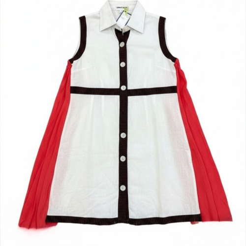 LEKAT DUA Upcycle Linen Dress in White
