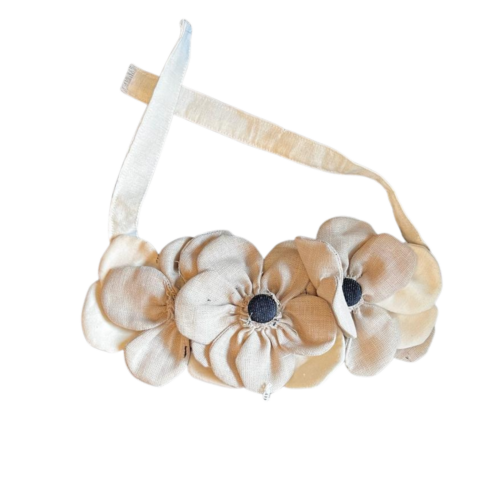 LEKAT Linen Floral Necklace & Headband