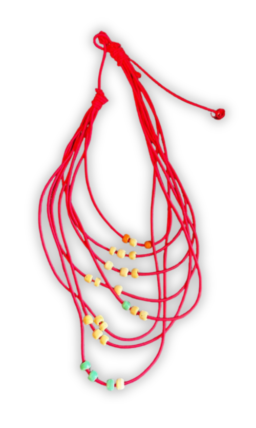 LEKAT Layered Cord Bead Necklace