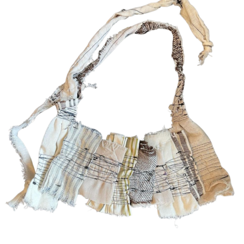 LEKAT Textured Patchwork  Necklace