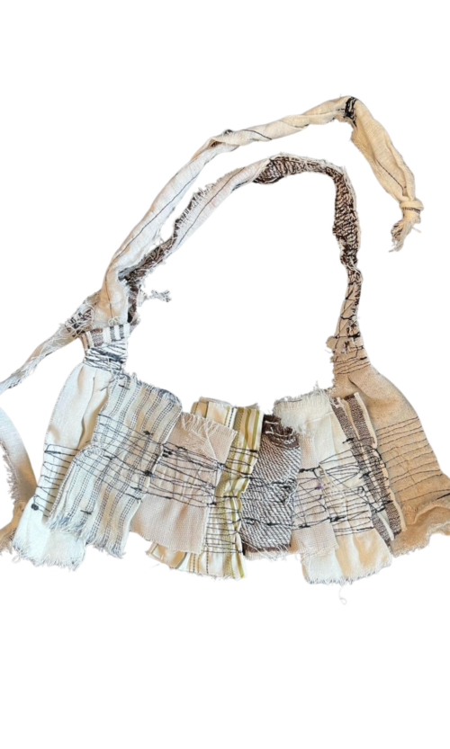 LEKAT Textured Patchwork  Necklace