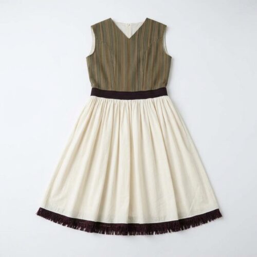 LEKAT DUA Mix Fabric Dress