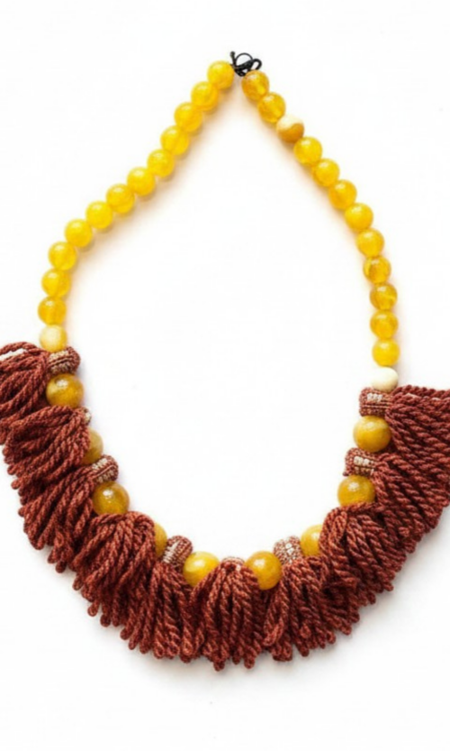 LEKAT Beaded Tassel Necklace