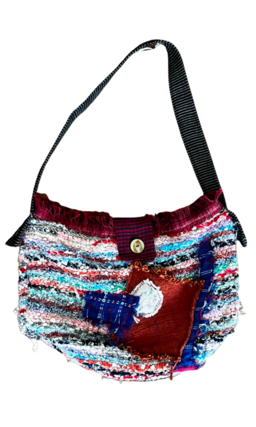 LEKAT Tweed Reddish Sling Bag