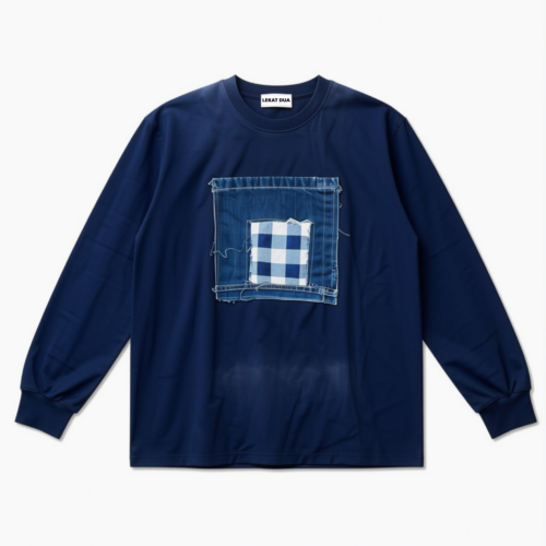 LEKAT DUA Indigo Patch Sweatshirt